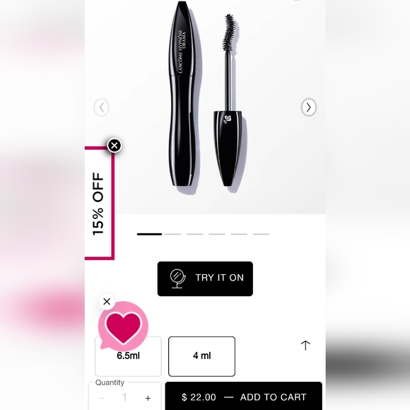 10 pack LANCOME HYPNÔSE DRAMA MASCARA MINI 4ML-black - Picture 4 of 5